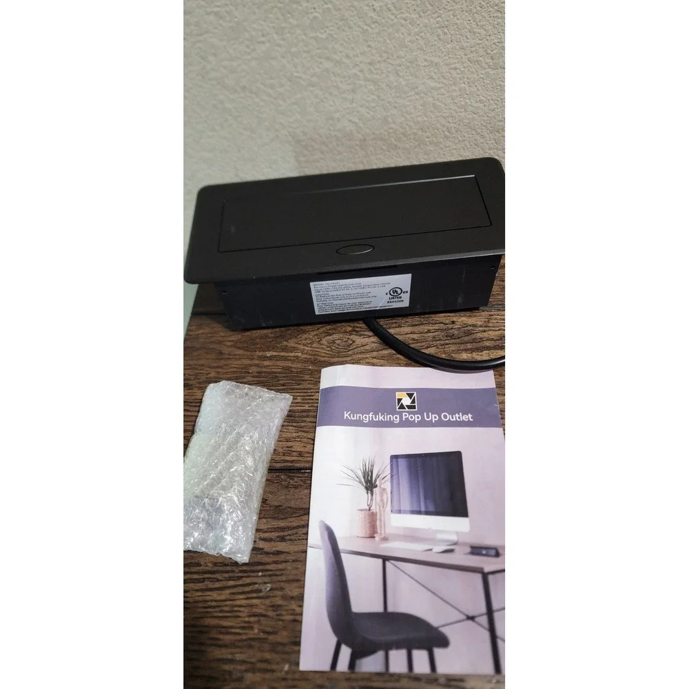 Table Pop up Power Strip Box Desktop Pop Up Outlet Recessed Multimedia Strip ...